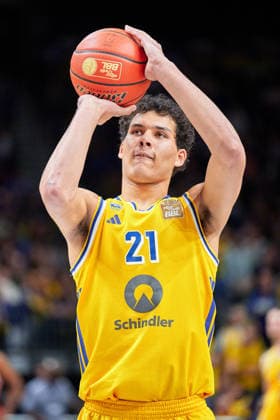 Brandon Angel ALBA BERLIN, 21, GER, ALBA Berlin vs. BMA 365 Bamberg Baskets, Men s Basketball, easy Credit BBL, 2026–27 Season, Matchday 4, October 3, 2026, GER, ALBA Berlin vs. BMA 365 Bamberg Baskets, Men s Basketball, easyCredit BBL, 2026–27 Season, Matchday 4, October 3, 2026, Berlin Copyright: xClaudiusxRauch,xEibner-Pressefotox xClaudiusxRauchx EP_CRH