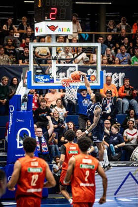 BB 1BL Men s Syntainics MBC vs. Ratiopharm Ulm: Anthony Gaines of Syntainics MBC during the 2026–2027 season in the 1st EasyCredit Bundesliga on Matchday 4 between Syntainics MBC and Ratiopharm Ulm at the Stadthalle Weissenfels on October 3, 2026 in Weissenfels, Saxony-Anhalt, Germany