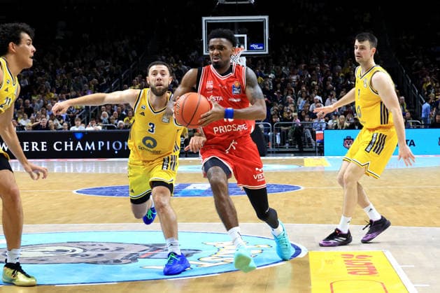 October 3, 2026, Germany, GER, DEU, Basketball, 1st Bundesliga, Day 1, 2026–2027 Season, Berlin, ALBA Berlin vs. Bamberg, JORDAN FORD (ALBA Berlin) 3, JONAS MATTISSECK (ALBA Berlin) 9, Mylik Wilson (Bamberg) 10, nordphoto GmbH, Engler Berlin, Uber Arena, Berlin, Germany Copyright: xNordphotox xEnglerx