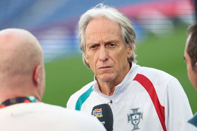 Porto, Portugal, October 3: Portugal s head coach, Jorge Jesus, in an interview following the press conference ahead of the UEFA Nations League 2026–27 League Phase Matchday 4 match between Portugal and Norway at Estádio do Dragão in Porto, Portugal Copyright: HMBxMedia JoaquimxFerreira