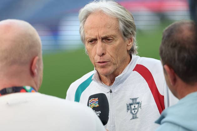 Porto, Portugal, October 3: Portugal s head coach, Jorge Jesus, in an interview following the press conference ahead of the UEFA Nations League 2026–27 League Phase Matchday 4 match between Portugal and Norway at Estádio do Dragão in Porto, Portugal Copyright: HMBxMedia JoaquimxFerreira