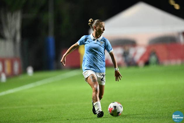 SOCCER - Women s Serie A - AS Roma vs. SS Lazio Women Photo by IPA ABACAPRESS.COM89267012 - Margherita Monnecchi of S.S. Lazio during the Serie A Women s league match between Roma and Lazio, AS Roma vs. S.S. Lazio Women, Italian Serie A Women s soccer match in Rome, Italy, October 3, 2026 Rome Italy Copyright: xIPAxSport ABACAx