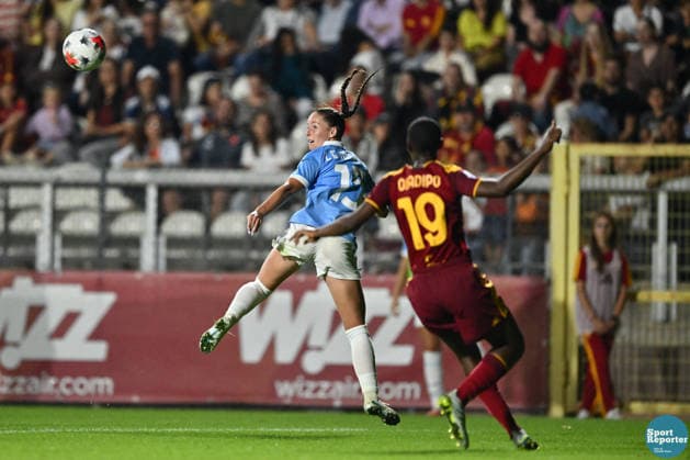 SOCCER - Women s Serie A - AS Roma vs. SS Lazio Women Photo by IPA ABACAPRESS.COM89266988 - Margaux Le Mouel of S.S. Lazio during the Serie A Women s league match between Roma and Lazio, AS Roma vs. S.S. Lazio Women, Italian Serie A Women s match in Rome, Italy, October 3, 2026 Rome Italy Copyright: xIPAxSport ABACAx
