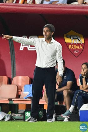 SOCCER - Women s Serie A - AS Roma vs. SS Lazio Women Photo by IPA ABACAPRESS.COM89267023 - Gianluca Grassadonia, coach of S.S. Lazio, during the Serie A Women s league match between Roma and Lazio—AS Roma vs. S.S. Lazio Women—an Italian Serie A Women s soccer match in Rome, Italy, on October 3, 2026 Rome Italy  Copyright: xIPAxSport ABACAx