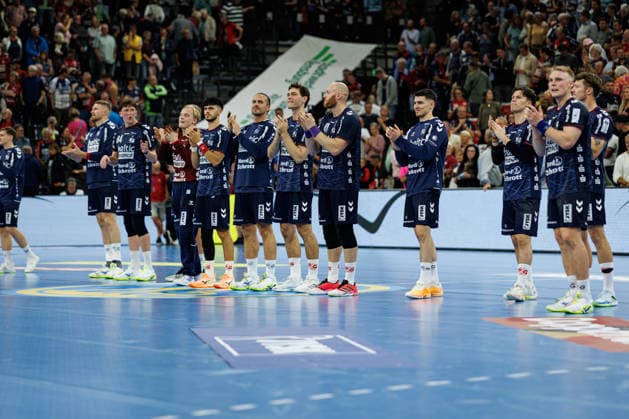 Opel HBL SG Flensburg Handewitt vs. FRISCH AUF Göppingen, Oct. 3, 2026: Celebrations after the victory. SG Flensburg Handewitt Opel HBL SG Flensburg Handewitt vs. FRISCH AUF Göppingen, GGW Arena on Oct. 3, 2026 Copyright: xBEAUTIFULxSPORTS MarioxM.xKobergx
