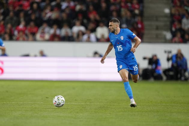 Luzern, Switzerland - October 03: Danijel Sturm (15 SLO) during the UEFA Nations League match between Switzerland and Slovenia at thermoplan arena on October 03, 2026 in Luzern, Switzerland. Copyright: xKjetilxWaberx xSPPx Sportspressphoto_SPR244727
