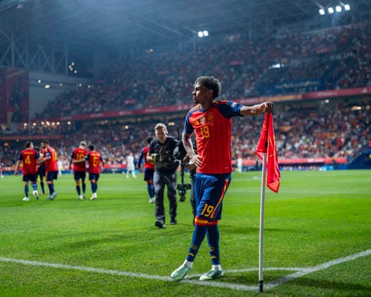 Spain v Czechia - UEFA Nations League 2026 27 Group A3 MD3 OVIEDO, SPAIN - OCTOBER 3: Lamine Yamal of Spain celebrates his goal during the UEFA Nations League 2026 27 group phase match between Spain and Czechia at Estadio Carlos Tartiere on October 3, 2026 in Oviedo, Spain. Oviedo Estadio Carlos Tartiere Oviedo Spain Copyright: xAlbertoxGardinx AGardin_20261003_Foot_Spa_Cze_0146