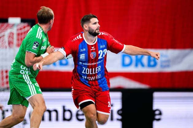 Bietigheim HBL 26 27 SG BBM Bietigheim Fuechse Berlin Marcus Norrbrink Bietigheim Celebration Joy Emotion Bietigheim Bissingen Egetrans Arena Baden-Württemberg Germany