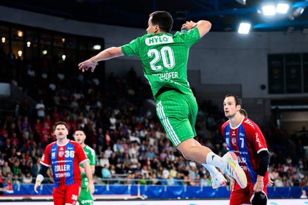 Bietigheim HBL 26 27 SG BBM Bietigheim Fuechse Berlin Tim Freihöfer Freihoefer Berlin Bietigheim Bissingen Egetrans Arena Baden-Württemberg Germany