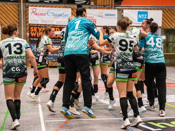 Subdued celebrations at Frisch Auf Göppingen, SG Nürtingen Zizishausen vs. Frisch Auf Göppingen, Handball, DHB Cup, 2026–2027 season, October 3, 2026 SG Nürtingen Zizishausen vs. Frisch Auf Goeppingen, Handball, DHB Cup, 2026–2027 season, October 3, 2026 Nürtingen Copyright: xMichaelxSchmidt Eibner-Pressefotx EP_MST