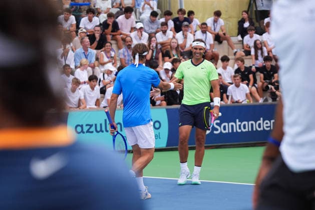 Nadal captains Team Rafa and secures victory on the 10th anniversary of his academy. Rafa Nadal and Carlos Moyà during the tournament, on October 3, 2026, in Manacor, Balearic Islands, Spain RAFA NADAL MANACOR TENNIS TOURNAMENT Organization October 3, 2026 Manacor Manacor Spain  Copyright: xOrganizacionx 7818894