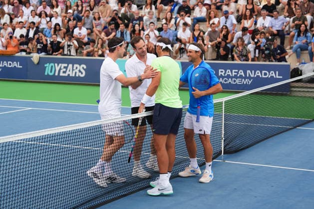 Nadal captains Team Rafa and secures victory on the 10th anniversary of his academy. Rafa Nadal and Carlos Moyà during the tournament, on October 3, 2026, in Manacor, Balearic Islands, Spain RAFA NADAL MANACOR TENNIS TOURNAMENT Organization October 3, 2026 Manacor Manacor Spain  Copyright: xOrganizacionx 7818899
