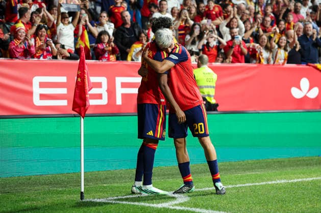 October 3, 2026, Oviedo, Asturias, Spain: Lamine Yamal of Spain celebrates after scoring his team s first goal during the UEFA Nations League 2026 27 group phase match between Spain and Czech Republic at Carlos Tartiere stadium on October 03, 2026, in Oviedo, Spain. Spain V Czech Republic - UEFA Nations League 2026 27 Group A3 MD3  - ZUMAa181 20261003_zaa_a181_073 Copyright: xIrinaxR.xHx