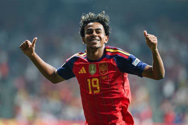 October 3, 2026, Oviedo, Asturias, Spain: Lamine Yamal of Spain celebrates after scoring his team s first goal during the UEFA Nations League 2026 27 group phase match between Spain and Czech Republic at Carlos Tartiere stadium on October 03, 2026, in Oviedo, Spain. Spain V Czech Republic - UEFA Nations League 2026 27 Group A3 MD3  - ZUMAa181 20261003_zaa_a181_077 Copyright: xIrinaxR.xHx