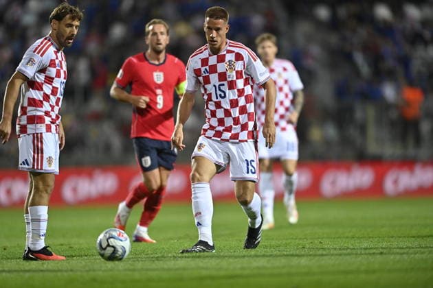 Croatia v England - UEFA Nations League 2026 27 Group A3 MD3 RIJEKA, CROATIA - OCTOBER 3: Nikola Vlasic and Mario Pasalic of Croatia during the UEFA Nations League 2026 27 group phase match between Croatia and England at Stadion HNK Rijeka on October 3, 2026 in Rijeka, Croatia. IgorxSoban PIXSELL