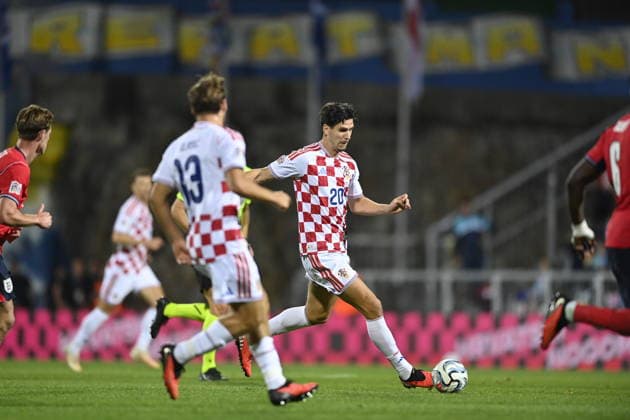 Croatia v England - UEFA Nations League 2026 27 Group A3 MD3 RIJEKA, CROATIA - OCTOBER 3: Igor Matanovic of Croatia controls the ball during the UEFA Nations League 2026 27 group phase match between Croatia and England at Stadion HNK Rijeka on October 3, 2026 in Rijeka, Croatia. IgorxSoban PIXSELL
