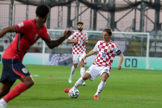 Croatia v England - UEFA Nations League 2026 27 Group A3 MD3 RIJEKA, CROATIA - OCTOBER 3: Luka Modric of Croatia controls a ball during the UEFA Nations League 2026 27 group phase match between Croatia and England at Stadion HNK Rijeka on October 3, 2026 in Rijeka, Croatia. GoranxKovacic PIXSELL