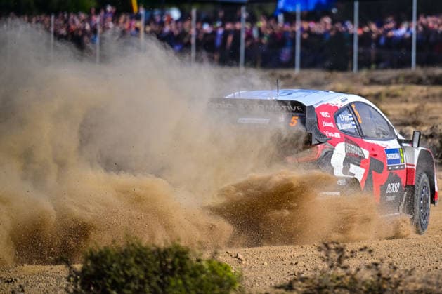 FIA WRC, Motorsport Rallye, WM 2026: Rally Italia Sardegna - Day 3 Sami Pajari (FIN) and Marko Salminen (FIN) on a Toyota GR Yaris Rally1 in action during the FIA WRC RALLY ITALIA SARDEGNA in Alghero, Italy on 1-4 October, 2026. Alghero Sardinia Italy  Copyright: xFedericoxManonix originalFilename:manoni-rallyita261003_np8Jk.jpg