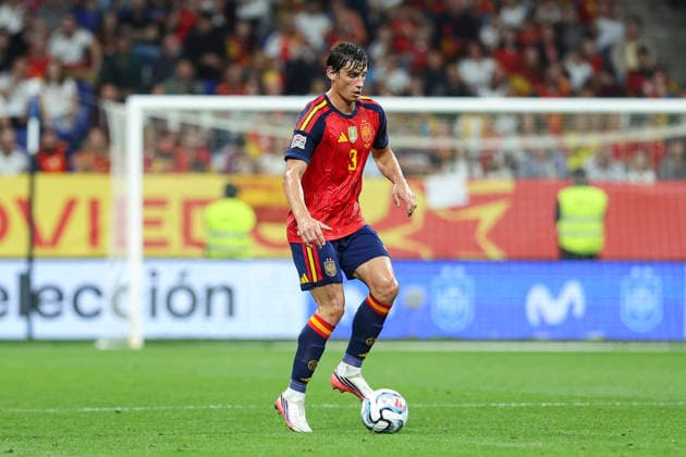 October 3, 2026, Oviedo, Asturias, Spain: Robin Le Normand of Spain controls the ball during the UEFA Nations League 2026 27 group phase match between Spain and Czech Republic at Carlos Tartiere stadium on October 03, 2026, in Oviedo, Spain. Oviedo Spain - ZUMAa181 20261003_zaa_a181_092 Copyright: xIrinaxR.xHx