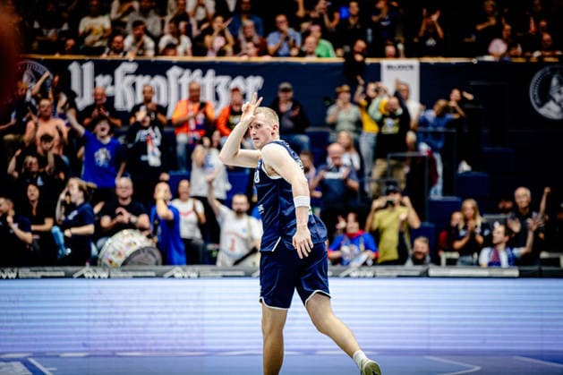 BB 1BL Men s Syntainics MBC vs. Ratiopharm Ulm: Collin Welp of Syntainics MBC during the 2026–2027 season in the 1st EasyCredit Bundesliga on Matchday 4 between Syntainics MBC and Ratiopharm Ulm at the Stadthalle Weissenfels on October 3, 2026 in Weissenfels, Saxony-Anhalt, Germany