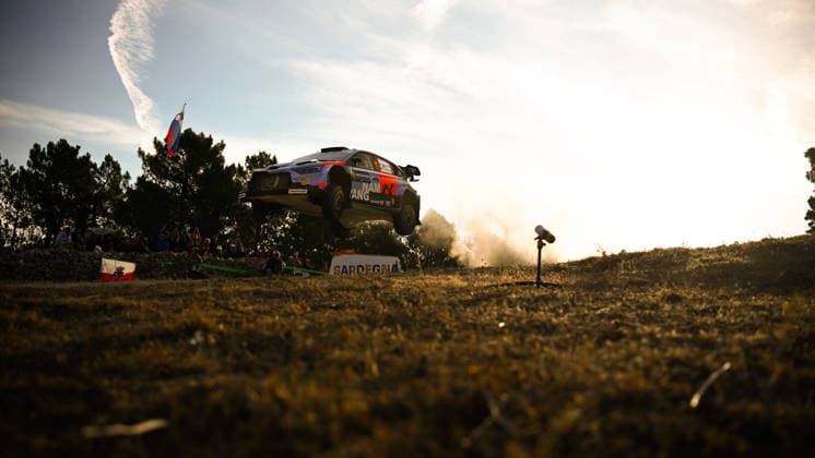 IPA89270940 - Driver Thierry Neuville and co-driver Martijn Wydaeghe of the Hyundai Shell Mobis World Rally Team, driving a Hyundai i20 N Rally1, are facing the third day of competition during the 2026 FIA World Rally Championship WRC, Motorsport Rallye, WM Rally Italia Sardegna on October 3 in Alghero, Sardinia, Italy.  Copyright: xLucaxBarsali IPAxSportx xx IPA89270940