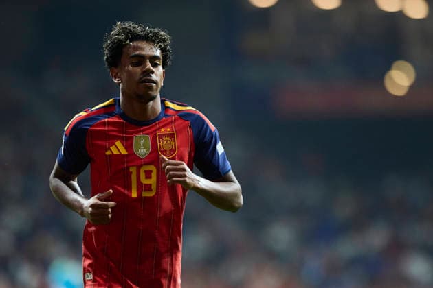 Spain - Czech Republic - UEFA Nations League 2026 27 OVIEDO, SPAIN - OCTOBER 3: Lamine Yamal of Spain looks on during the UEFA Nations League 2026 27 group phase match between Spain and Czech Republic at the Carlos Tartiere Stadium on October 3, 2026 in Oviedo, Spain. (Photo by Diego Simon Photo Players Images Magara Press) Oviedo Carlos Tartiere Espana Copyright: xDiegoxSimonx