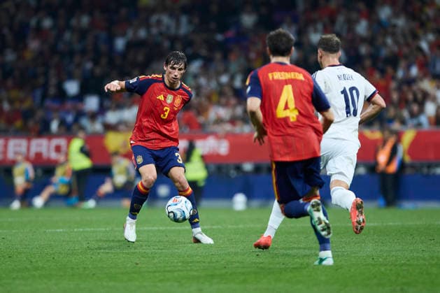 Spain - Czech Republic - UEFA Nations League 2026 27 OVIEDO, SPAIN - OCTOBER 3: Robin Le Normand of Spain in action during the UEFA Nations League 2026 27 group phase match between Spain and Czech Republic at the Carlos Tartiere Stadium on October 3, 2026 in Oviedo, Spain. (Photo by Diego Simon Photo Players Images Magara Press) Oviedo Carlos Tartiere Espana Copyright: xDiegoxSimonx