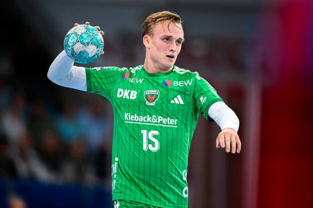 Bietigheim HBL 26 27 SG BBM Bietigheim Fuechse Berlin Tobias Grondahl Berlin Bietigheim Bissingen Egetrans Arena Baden-Württemberg Germany