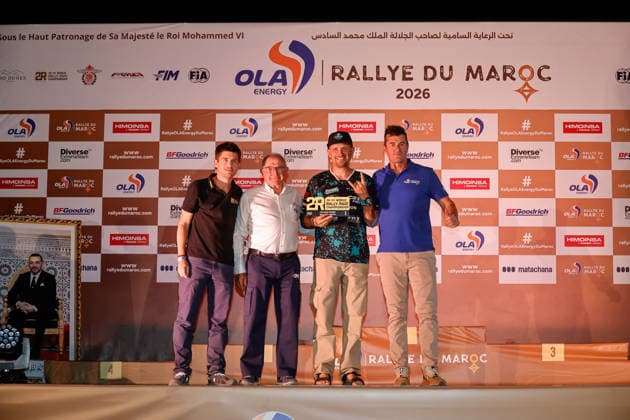 W2RC - RALLYE DU MAROC 2026 KANOPKINAS Antanas (ltu), CFMoto Thunder Racing Team, CFMoto CForce 1000, FIM W2RC, Quad, portrait portrait during the the Podium and Prize Giving Ceremony of the Rallye du Maroc 2026, 4th round of the 2026 WR2C Championship from October 3, 2026 around Zagora, Morocco - AgadirMorocco Copyright: xPauloxMariax