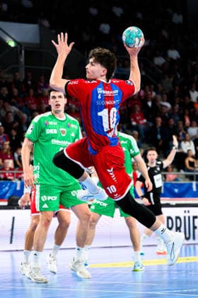 Bietigheim HBL 26 27 SG BBM Bietigheim Fuechse Berlin Jonas Josef Bietigheim Bietigheim Bissingen Egetrans Arena Baden-Württemberg Germany