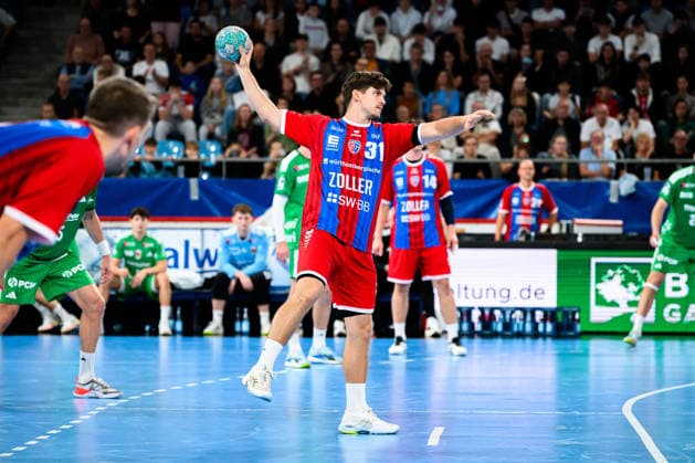 Bietigheim HBL 26 27 SG BBM Bietigheim Fuechse Berlin Alexander Pfeifer Bietigheim Bietigheim Bissingen Egetrans Arena Baden-Württemberg Germany