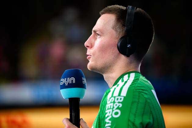 Bietigheim HBL 26 27 SG BBM Bietigheim Fuechse Berlin Nils Lichtlein Berlin in a DYN interview Bietigheim Bissingen Egetrans Arena Baden-Württemberg Germany