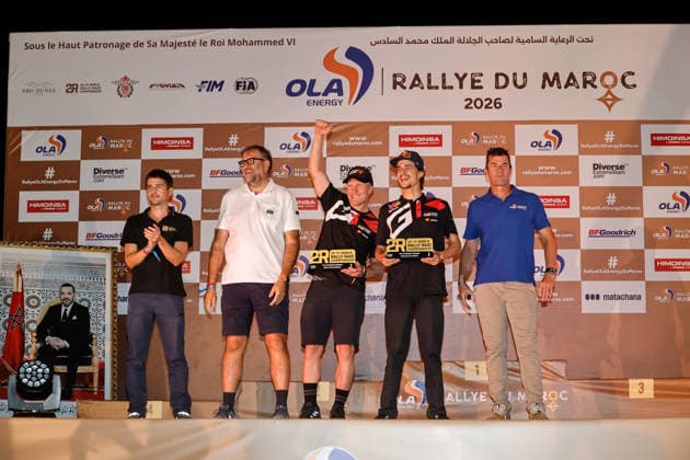 W2RC - RALLYE DU MAROC 2026 203 QUINTERO Seth (usa), SHORT Andrew (usa), Toyota Hilux GR, Toyota Gazoo Racing W2RC, FIA W2RC, ULT T1+, portrait during the the Podium and Prize Giving Ceremony of the Rallye du Maroc 2026, 4th round of the 2026 WR2C Championship from October 3, 2026 around Zagora, Morocco - AgadirMorocco  Copyright: xPauloxMariax