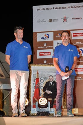 W2RC - RALLYE DU MAROC 2026 COMA Marc, Rallye du Maroc Director, portrait, ALPHAND Luc, Rallye du Maroc, portrait portrait during the the Podium and Prize Giving Ceremony of the Rallye du Maroc 2026, 4th round of the 2026 WR2C Championship from October 3, 2026 around Zagora, Morocco - AgadirMorocco  Copyright: xPauloxMariax