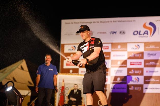W2RC - RALLYE DU MAROC 2026 203 QUINTERO Seth (usa), SHORT Andrew (usa), Toyota Hilux GR, Toyota Gazoo Racing W2RC, FIA W2RC, ULT T1+, podium, portrait during the the Podium and Prize Giving Ceremony of the Rallye du Maroc 2026, 4th round of the 2026 WR2C Championship from October 3, 2026 around Zagora, Morocco - AgadirMorocco  Copyright: xFREDERICxLExFLOCxHx