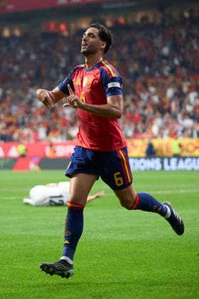Spain - Czech Republic - UEFA Nations League 2026 27 OVIEDO, SPAIN - OCTOBER 3: Mikel Merino of Spain celebrates after scoring his team s third goal during the UEFA Nations League 2026 27 group phase match between Spain and Czech Republic at the Carlos Tartiere Stadium on October 3, 2026 in Oviedo, Spain. (Photo by Diego Simon Photo Players Images Magara Press) Oviedo Carlos Tartiere Espana Copyright: xDiegoxSimonx
