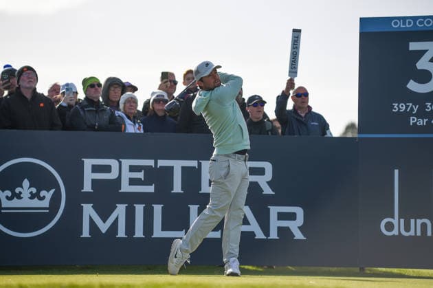 Alfred Dunhill Links Championship Alex Fitzpatrick tees off the 3rd hole during the Alfred Dunhill Links Championship at St Andrews, St Andrews 03 10 2026 UK Newspapers OUT Copyright: xKrisxCargillx FIL-24023-0053