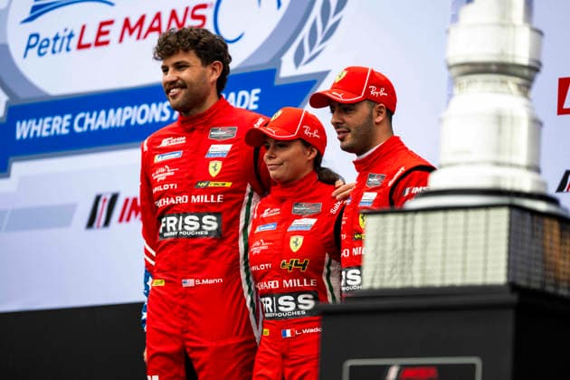 AUTO - IMSA - PETIT LE MANS 2026 21 FUOCO Antonio (ita), MANN Simon (gbr), WADOUX Lilou (fra), AF Corse, Ferrari 296 GT3 Evo, portrait during the 2026 Motul Petit Le Mans, 11th round of the 2026 IMSA WeatherTech SportsCar Championship, from October 1 to 3, 2026 on the Michelin Raceway Road Atlanta in Braselton, Georgia, United States of America - BraseltonUnited States Copyright: xFabrizioxBoldonix