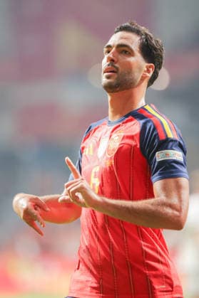 RECORD DATE NOT STATED 3rd October 2026; Carlos Tartiere Stadium, Oviedo, Spain; UEFA Nations League Football, Spain versus Czech Republic; Spain 6 Mikel Merino Goal celebration to make the game 3-1 AmandaxMcMaster