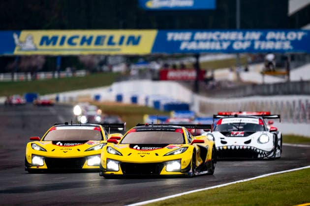 AUTO - IMSA - PETIT LE MANS 2026 04 CATSBURG Nicky (nld), MILNER Tommy (usa), VARRONE Nico (arg), Corvette Racing by Pratt Miller Motorsports, Chevrolet Corvette Z06 GT3.R, action during the 2026 Motul Petit Le Mans, 11th round of the 2026 IMSA WeatherTech SportsCar Championship, from October 1 to 3, 2026 on the Michelin Raceway Road Atlanta in Braselton, Georgia, United States of America - BraseltonUnited States  Copyright: xFabrizioxBoldonix