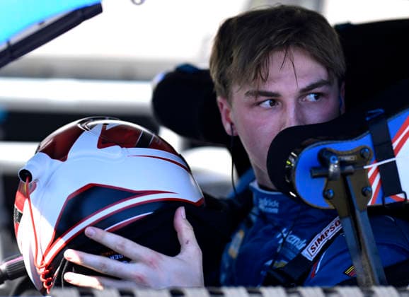 LAS VEGAS, NV - OCTOBER 03: Corey Day ( 17 Hendrick Motorsports HendrickCars.com Chevrolet) prepares to exit his race car following qualfiying for the NASCAR, Motorsport, USA O™Reilly Auto Parts Series Focused Health 302 playoff race at Las Vegas Motor Speedway Saturday Oct. 3, 2026 in Las Vegas, Nevada. (Photo by Will Lester Icon Sportswire) AUTO: OCT 03 NASCAR O™Reilly Auto Parts Series Focused Health 302 EDITORIAL USE ONLY Icon26100304742