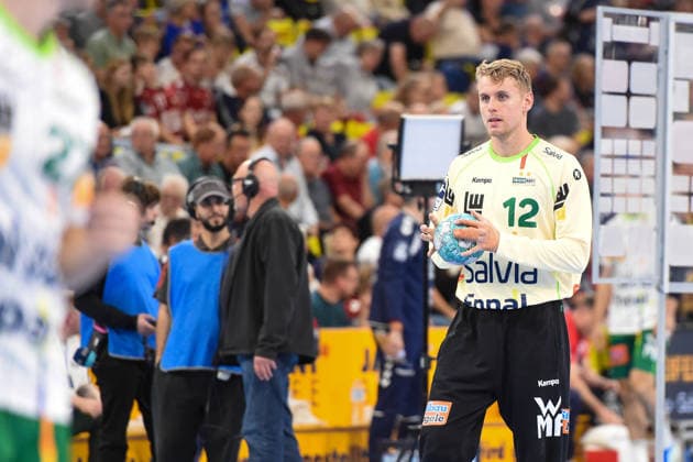 Handball I Men I 2026–2027 Season I Bundesliga I Matchday 7 I SG Flensburg Handewitt vs. HC Hamburg I October 3, 2026 Kristian Saeveras 12, Frisch Auf Göppingen Copyright: xLobeca JanxKirschnerx