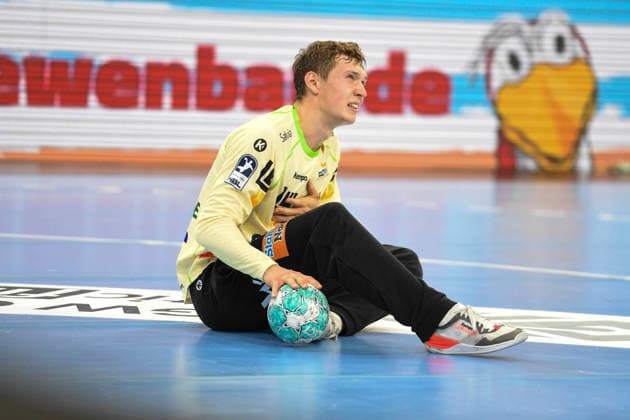 Handball I Men I 2026–2027 Season I Bundesliga I Matchday 7 I SG Flensburg Handewitt vs. HC Hamburg I October 3, 2026 Julian Buchele 1, Frisch Auf Göppingen Copyright: xLobeca JanxKirschnerx