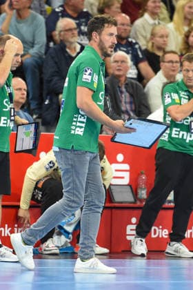 Handball I Men I 2026–2027 Season I Bundesliga I Matchday 7 I SG Flensburg Handewitt vs. HC Hamburg I October 3, 2026 Benjamin Matschke, Coach, Frisch Auf Göppingen Copyright: xLobeca JanxKirschnerx