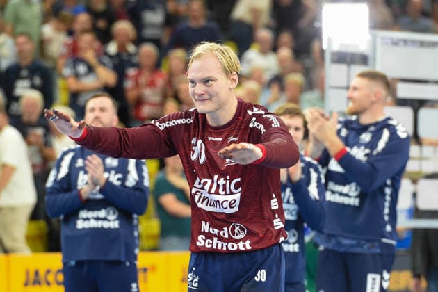 Handball I Men I 2026–2027 Season I Bundesliga I Matchday 7 I SG Flensburg Handewitt vs. HC Hamburg I October 3, 2026 Simon Möller 30, SG Flensburg Handewitt Copyright: xLobeca JanxKirschnerx