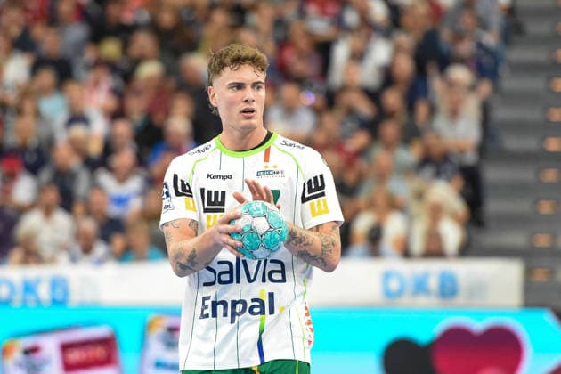 Handball I Men I 2026–2027 Season I Bundesliga I Matchday 7 I SG Flensburg Handewitt vs. HC Hamburg I October 3, 2026 Victor Klöve 5, Frisch Auf Göppingen Copyright: xLobeca JanxKirschnerx