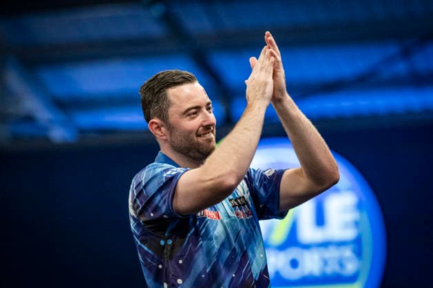 RECORD DATE NOT STATED 3rd October 2026; Mattioli Arena, Leicester, England; PDC World Grand Prix Darts Day 6; Luke Humphries arrives on stage for his semi final match against James Wade GodfreyxPitt