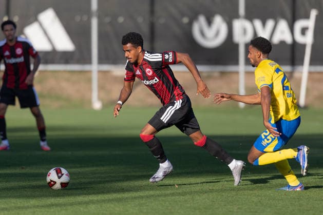 Eintracht Frankfurt vs. Eintracht Braunschweig, Friendly Match: Ansgar Knauff (Eintracht Frankfurt), 7 goals; Sanoussy Ba (Braunschweig), 25 goals. Friendly match between Eintracht Frankfurt and Eintracht Braunschweig on October 2, 2026, at Deutsche Bank Park in Frankfurt am Main, Frankfurt am Main, Hesse, Germany. Deutsche Bank Park