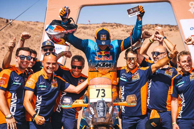 W2RC - RALLYE DU MAROC 2026 73 CANET Edgar (esp), Red Bull KTM Factory Racing, KTM 450 Rally Factory, FIM W2RC, Rally GP J, ambiance, arrivee, finish line during the Stage 5 of the Rallye du Maroc 2026, 4th round of the 2026 WR2C Championship from October 3, 2026 around Zagora, Morocco - AgadirMorocco  Copyright: xDamienxSaulnierx