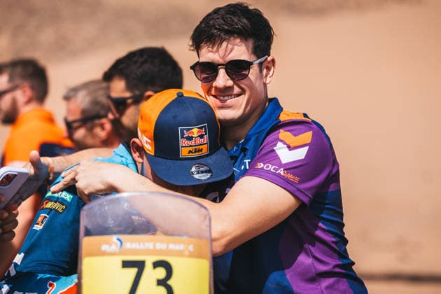 W2RC - RALLYE DU MAROC 2026 CANET Edgar (esp), Red Bull KTM Factory Racing, KTM 450 Rally Factory, FIM W2RC, Rally GP J, portrait, arrivee, finish line during the Stage 5 of the Rallye du Maroc 2026, 4th round of the 2026 WR2C Championship from October 3, 2026 around Zagora, Morocco - AgadirMorocco  Copyright: xDamienxSaulnierx